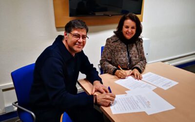 Firma de convenio específico de colaboración entre ACAMECO y la asociación HESTIA